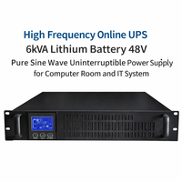UPS en Línea de 1kVA con Batería de Litio de 48V, Montaje en Rack, Monofásico, 230VAC, 50Hz, Onda Sinusoidal Pura, Tiempo de Transferencia de 0ms, Energía de Respaldo para Computadora