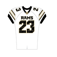 OEM personnalisé sublimé maillot de football américain nouveau Design avec respirant grande taille caractéristique manches courtes longueur en gros