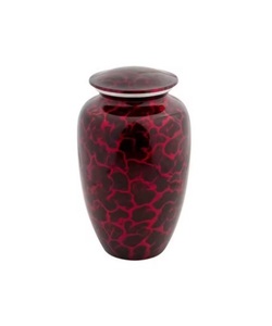 Urnas de Cremación de Aluminio Ecológicas con Acabado Rojo Antiguo para Adultos, Diseño Art Deco, Alta Calidad, Directo de Fábrica - Product Image 1