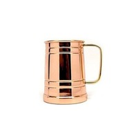Tasse à café en cuivre pour les amateurs de café de tous les jours magnifiquement conçue avec des tasses en céramique à couvercle anti-fuite résistant aux éclaboussures