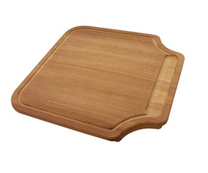 Tabla de cortar de madera de acacia de estilo moderno Forma de brinja Uso de cocina Marca de pájaro carpintero de color natural - Product Image 5