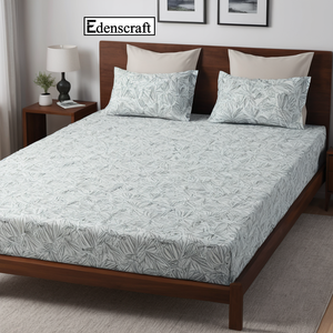 Dùng Một Lần 100% Bông Tấm Phẳng Đặt Cho Giường Đơn Mềm Mại Thoáng Khí Sử Dụng Hàng Ngày Chất Lượng Màu Trắng 300TC Bộ Đồ Giường - Product Image 2