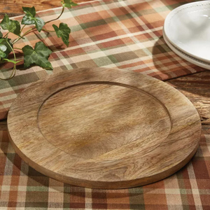 Assiette de présentation en bois pour mariages et événements Assiette de présentation ronde pour desserts et aliments de bonne qualité Prix de gros - Product Image 2