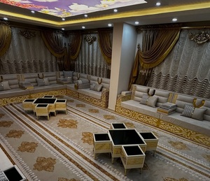 Conjunto de Sala de Estar Tradicional Árabe Majlis |   Tela Plegable Extensible Modular |   Personalizable |   Envío Gratuito a Todo el Mundo |   Muebles - Product Image 2