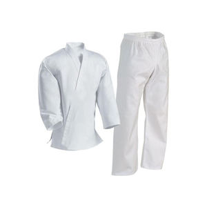 Uniforme profesional de Karate Gi de peso pesado, Dobok de lona de algodón para hombres y mujeres, ropa de artes marciales Wtf de Taekwondo negro - Product Image 1