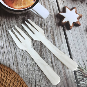 Venta caliente AMZ Caviar Cucharas para servir de madre natural de cucharas de perla para cuchara de comedor fina y tenedor Combo para comedor - Product Image 5