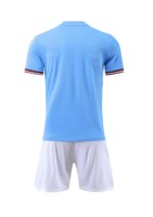 2025 nouveau Design ensemble de maillots de football blanc équipe de football bleu ciel hommes uniformes de football maillots maillot de Football Logo personnalisé