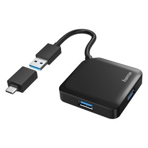 <b>Hub</b> USB 3.2 Black 4 porte 00200116 - Product Image 1