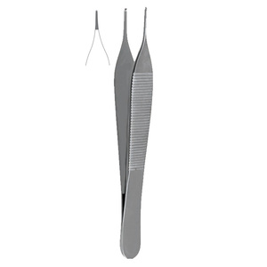 Venta al por mayor Mini Adson pinzas de disección 1X2 dientes Cruz dentada quirúrgica de acero inoxidable conjunto de instrumentos médicos de potencia Manual - Product Image 1