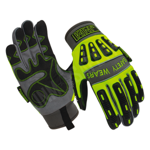 ถุงมือนิรภัยหนังสังเคราะห์ AMARA ป้องกันการสั่นสะเทือนความร้อนไฟไหม้ระบายอากาศได้ดีสแปนเด็กซ์ป้องกันสำหรับงานช่าง - Product Image 4