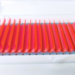 Alta calidad neón Rosa 0,10mm hecho a mano Natural suave ELFA marca HY LON FIBER extensiones de pestañas de Vietnam - Product Image 4