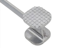 Attendrisseur de viande portable en alliage de zinc, double tête, réutilisable, léger, facile à nettoyer, facile à utiliser, pour cuisine au charbon de bois