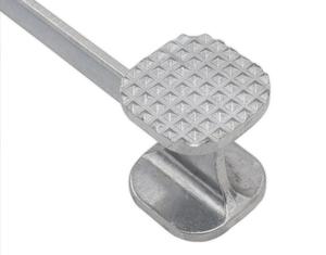 Outil de attendrissement de la viande en alliage de zinc, double tête, réutilisable, léger, facile à nettoyer, portable, pour la cuisine et la cuisson en plein air - Product Image 2