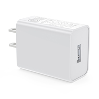 Chargeur mural USB-A 10W 5V2A à charge rapide, certifié ETL FCC PSE KC, avec prise EU JP KR US pour iPhone, Android et montres connectées - Vente Flash