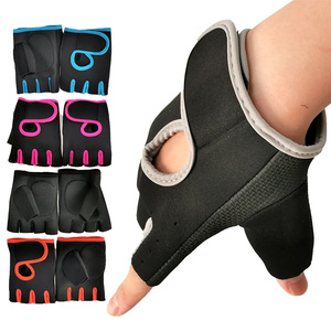 Mess Sports Adjustable Breathable Polyester Half Finger Sport Workout Fitness <b>Weight</b> Lifting <b>Gloves</b> for Cross <b>Training</b> Men Women - Product Image 2