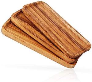 Plateau de service en bois élégant classique fait à la main de haute qualité pour une utilisation en cuisine vaisselle à bas prix populaire pour son look chic - Product Image 3