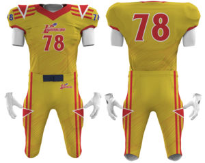 Conjunto de Uniforme de Fútbol Americano Personalizado por Sublimación, Estilo Tackle Twill, Manga Corta, Protección Solar UPF 50+, 7v7, Ropa para Hombre - Product Image 6