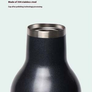 Botella de Agua Deportiva Portátil de Acero Inoxidable 304, Botella para Beber Agua Deportiva con Asa y Tapa para Termo de Alimentos - Product Image 6