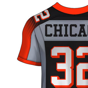 Maillot de football américain à manches courtes pour hommes de la meilleure qualité Maillot de football confortable imprimé respirant pour hommes - Product Image 3