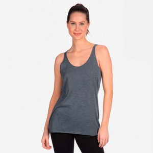 Débardeur d'été à col rond extensible pour femmes Top basique solide - Product Image 3