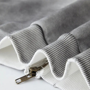 Sweat à capuche zippé sur mesure pour hommes Sweat-shirt d'hiver de couleur unie avec imprimé de créateur Slim Fit Fleece Outwear basics Hoodie - Product Image 4