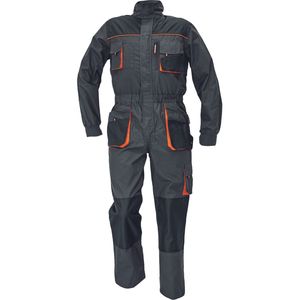 Combinaison de travail haute visibilité avec bandes réfléchissantes jaunes et rouges, certifiée Oeko-Tex, détection des aiguilles, uniforme de protection unisexe - Product Image 6