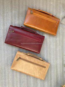 Pochette en cuir véritable fait à la main pour femmes, nouveau Style, élégant, décontracté, pleine fleur, poignée supérieure - Product Image 5