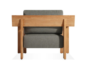 Chaise de canapé de jardin simple Yeskiel en cadre en bois de teck massif de bonne qualité et coussins imperméables pour une utilisation en extérieur. - Product Image 6