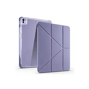 Funda Triple Plegable Netzy 2025 M3 para iPad Air 13, Diseño Protector Tipo Folio en Color Morado con Compartimento para Stylus y Soporte, Hecha de TPU, PU y PC - Product Image 2