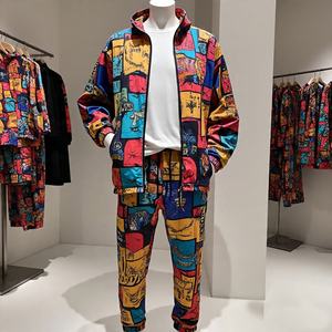 Conjunto de dos piezas de ropa deportiva para entrenamiento de primavera con logotipo personalizado, chaquetas transpirables para gimnasio, chándal cortavientos, conjunto de chándal para hombre - Product Image 2