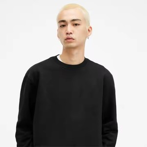 Venta al por mayor de peso pesado llano de lana Polar Sudadera con capucha de color sólido de moda de los hombres sudaderas con capucha en blanco para el invierno - Product Image 1