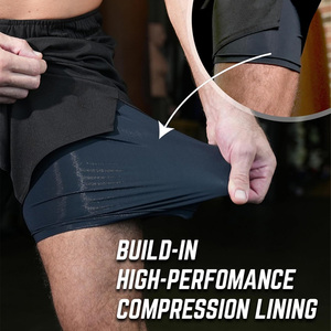 Pantalones cortos de boxeo para hombre OEM, diseño personalizado para pelear y entrenar, tela transpirable con opciones de impresión de etiqueta privada - Product Image 5