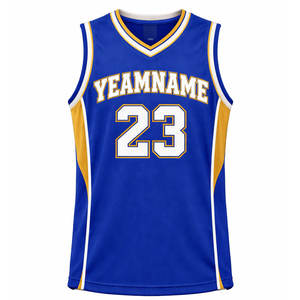 Maillot de basket personnalisé pour homme – Nom et numéro d'équipe sur mesure, tissu haute performance, sans manches - Product Image 1