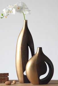 Nouveau Style Décor À La Maison Fleur Vases Meilleur Vendeur Conception Métal Fleur Vase Pot Avec Base En Or Avec Finition Antique ensemble de 5 - Product Image 4