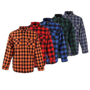Chemises en flanelle OEM de haute qualité pour hommes Streetwear à la mode en coton respirant de grande taille avec impression de logo personnalisé par OVERSEAS SPORTS - Product Image 4
