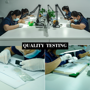 Sicgem Đá Quý-rực rỡ cắt nhà máy sản xuất 6.5mm 1Carat màu xanh lá cây vòng cắt moissanite đá tùy chỉnh moissanite - Product Image 5