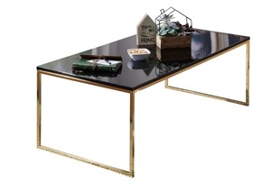 Table rectangulaire en marbre noir pour la décoration du salon, grande table pour le canapé, pièce maîtresse, table très vendue pour la maison - Product Image 2