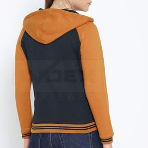 Sudadera con capucha y cremallera de moda urbana para mujer, al por mayor, a precio económico, sudaderas con capucha elegantes para mujer - Product Image 3