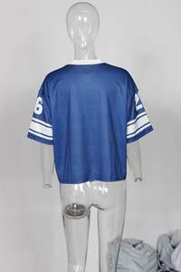 Nouveau T-Shirt en jersey basique coupe ajustée pour femmes polyvalent respirant esthétique tricoté haut court pour printemps été couverture en maille creuse - Product Image 3