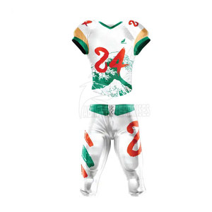 Camisetas y uniformes de fútbol americano personalizados Conjuntos de equipos atléticos transpirables de nuevo diseño para deportes de verano - Product Image 1