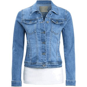 Femmes en détresse déchiré décontracté Jean veste 2025 haute qualité ajusté Denim durable prix de gros fourrure femmes vestes - Product Image 1