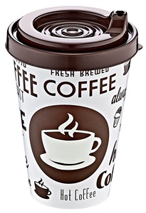 Gobelet de voyage jetable de 400 ml (13,5 oz) avec motif Koi, avec couvercle à paille anti-fuite pour boissons chaudes et froides, fêtes - Product Image 4