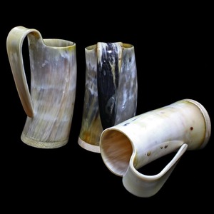 Mug authentique en corne de buffle, grand, fait main, écologique, couleur personnalisée, poli, style animalier/moderne et tendance, décoration d'intérieur - Product Image 2