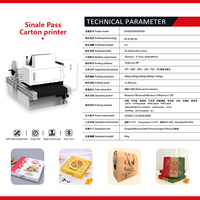 Mini imprimante numérique UV à jet d'encre à passage unique avec chargeur automatique pour gobelets en papier, cartons, boîtes à pizza, carton