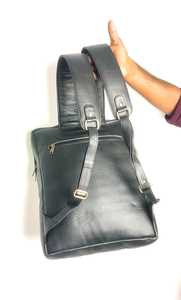 Wholesale High Quality Genuine Cowhide Leather Business Large Capacity Easy Carry School Computer <b>Laptop</b> Backpacks Bags for Men - Product Image 2