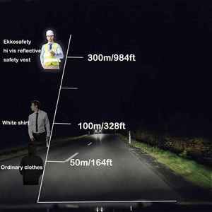 Camisetas de Seguridad Personalizadas con Logotipo para Hombre, 100% Algodón Canvas 240g, Alta Visibilidad, Reflectantes, Transpirables, Cuello Redondo, Tallas Grandes - Product Image 6