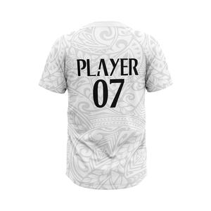 Camiseta de Béisbol Personalizada para Hombre, 2 Botones, Cuello en V, Poliéster/Algodón, Absorbe la Humedad, Transpirable, Secado Rápido, Talla Grande, Logotipo Frontal Personalizado - Product Image 2