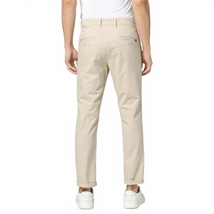 Pantalones de Traje Formales y Casuales para Hombre, Estilo Británico, Rectos, de Lona Ligera, Algodón de Alta Calidad con Spandex, Transpirables y Ajustados - Product Image 3