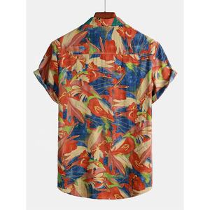 Nouvelle tendance polyester vente en gros personnalisé mode d'été imprimé chemises à manches courtes pour hommes pour la vente formation vêtements en soie t-shirts - Product Image 2