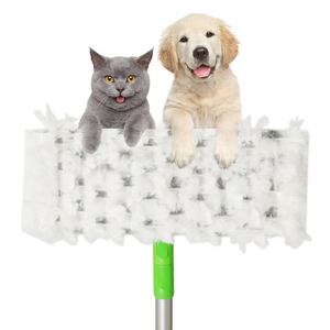 BOOMJOY Serpillère jetable pour le nettoyage des poils d'animaux à la maison avec forte absorption, serpillères jetables avec lingettes jetables - Product Image 2